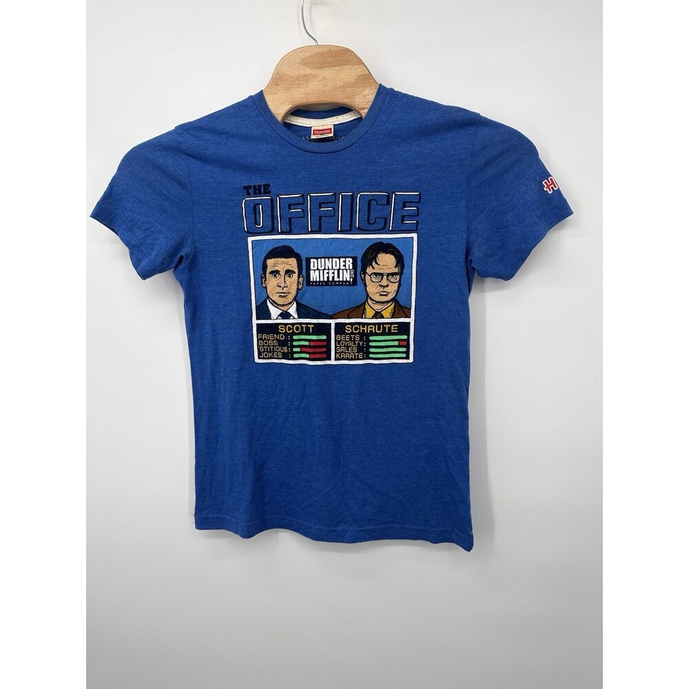 THE OFFICE NBA JAM HOMAGE TEE, MICHAEL SCOTT & DWIGHT SCHRUTE Medium T Shirt S